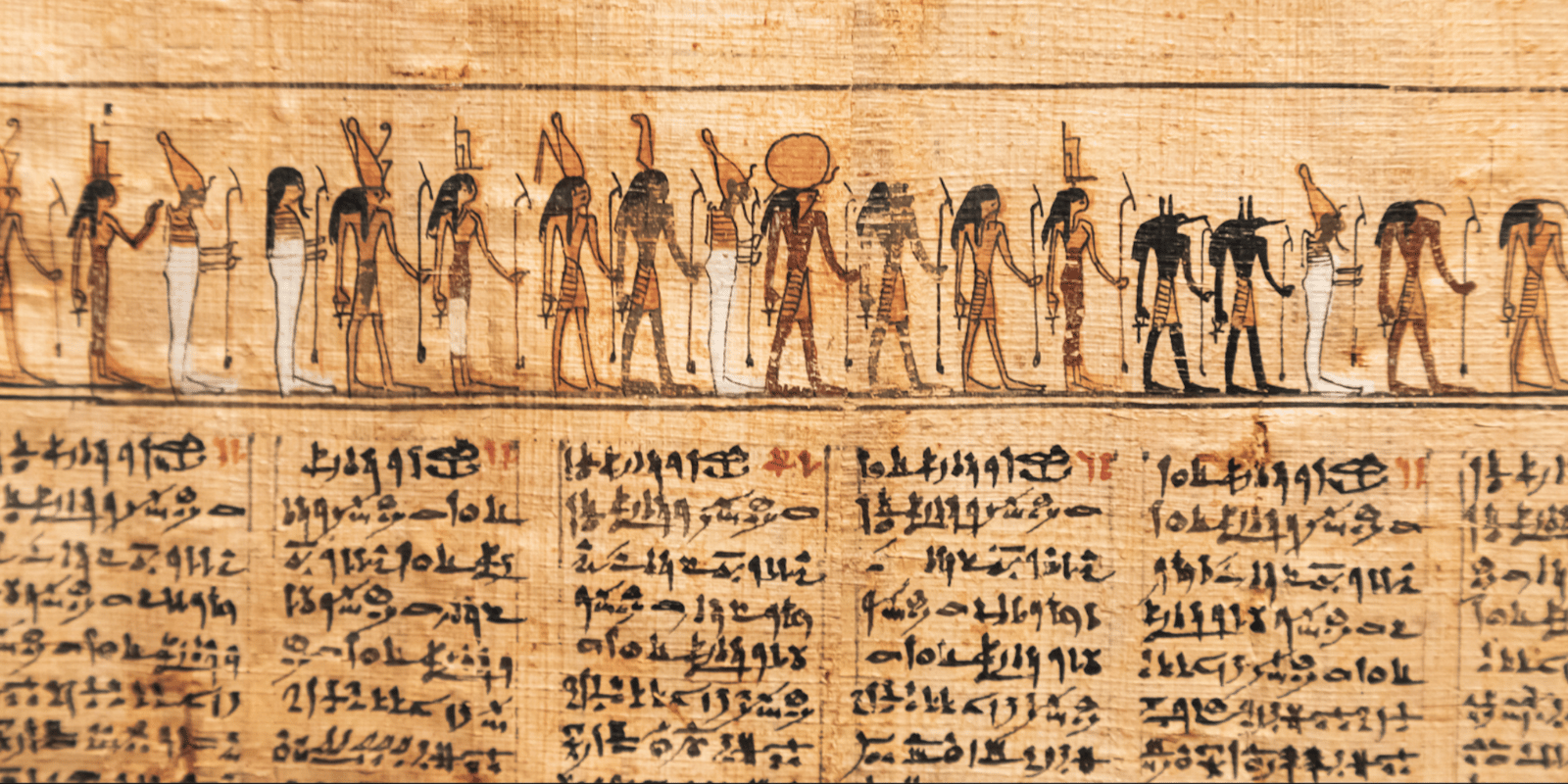 Hieroglyphic drawings