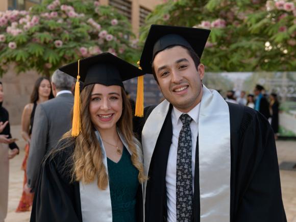 Students in the commencement