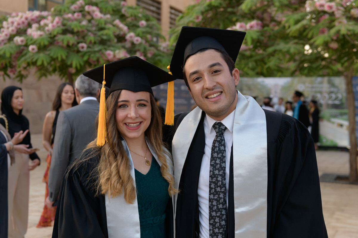 Students in the commencement