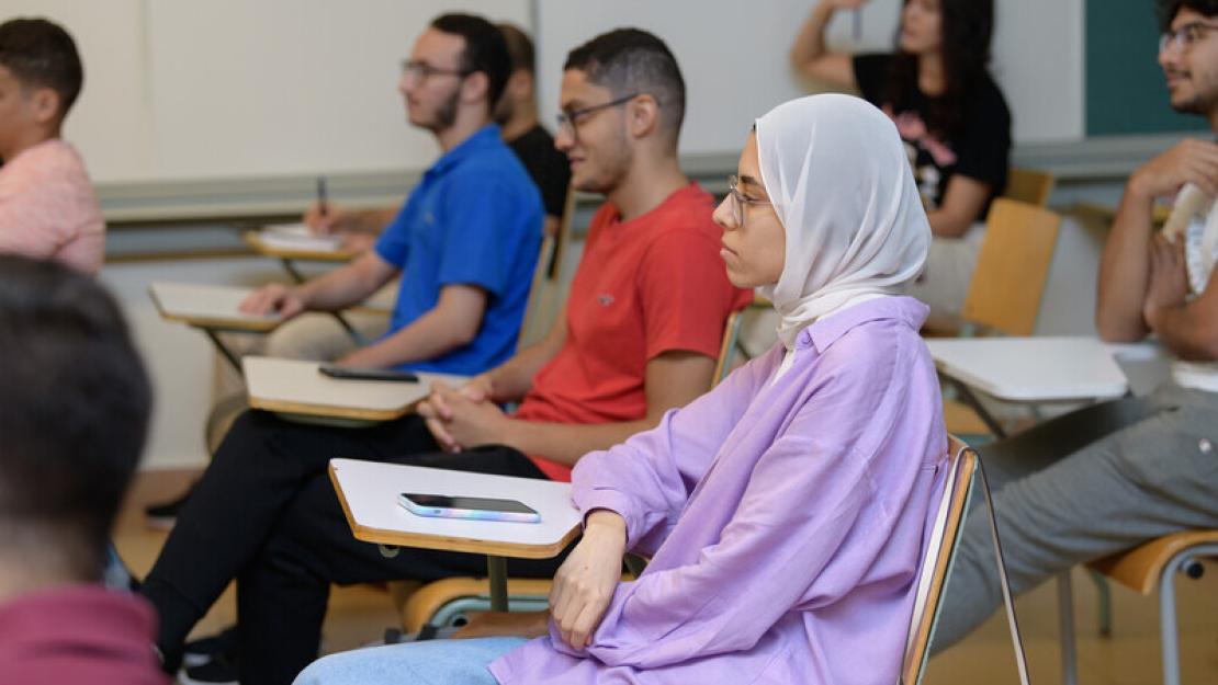 students sitting in a classroom