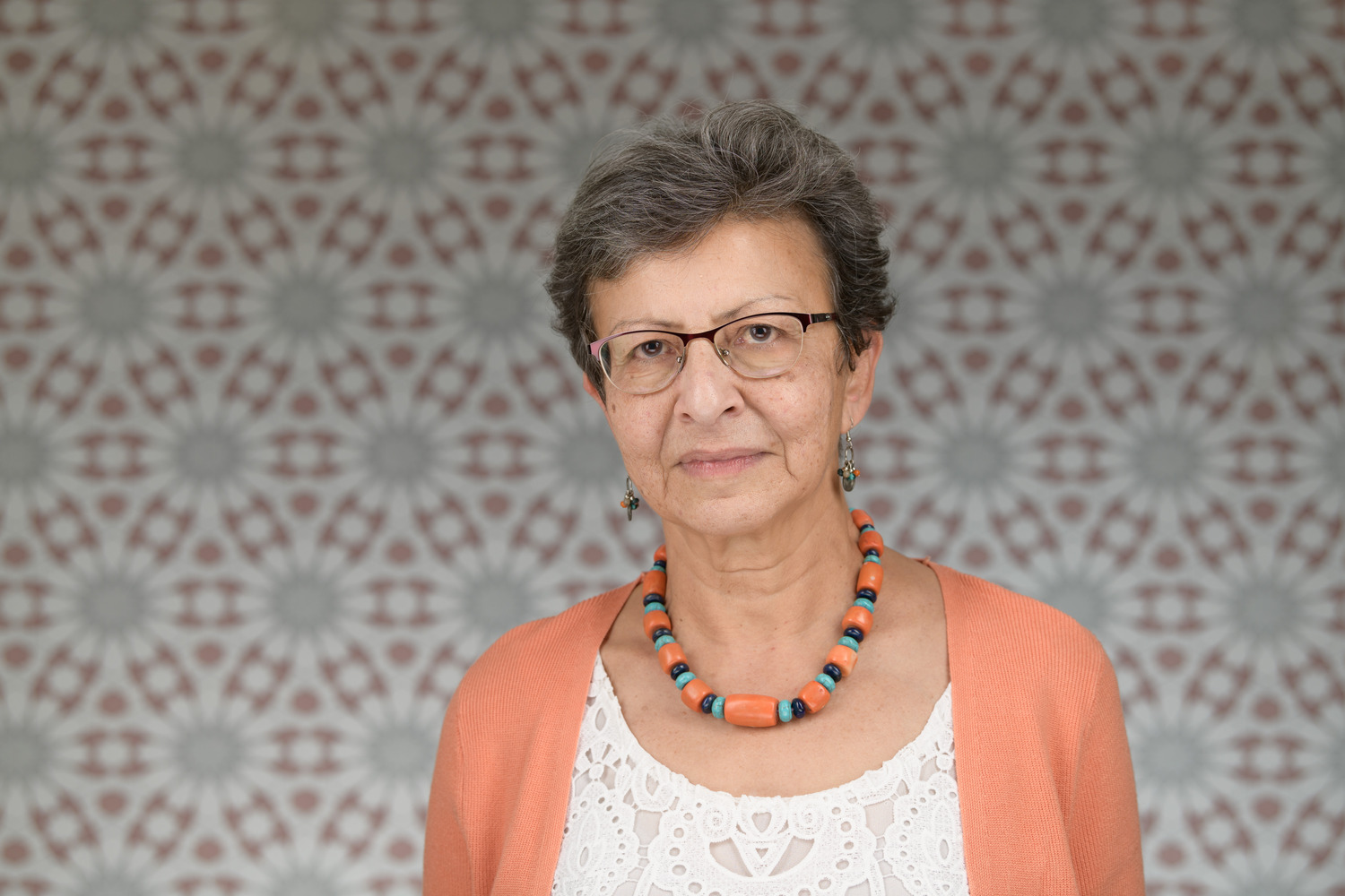 Headshot of a woman wearing glasses