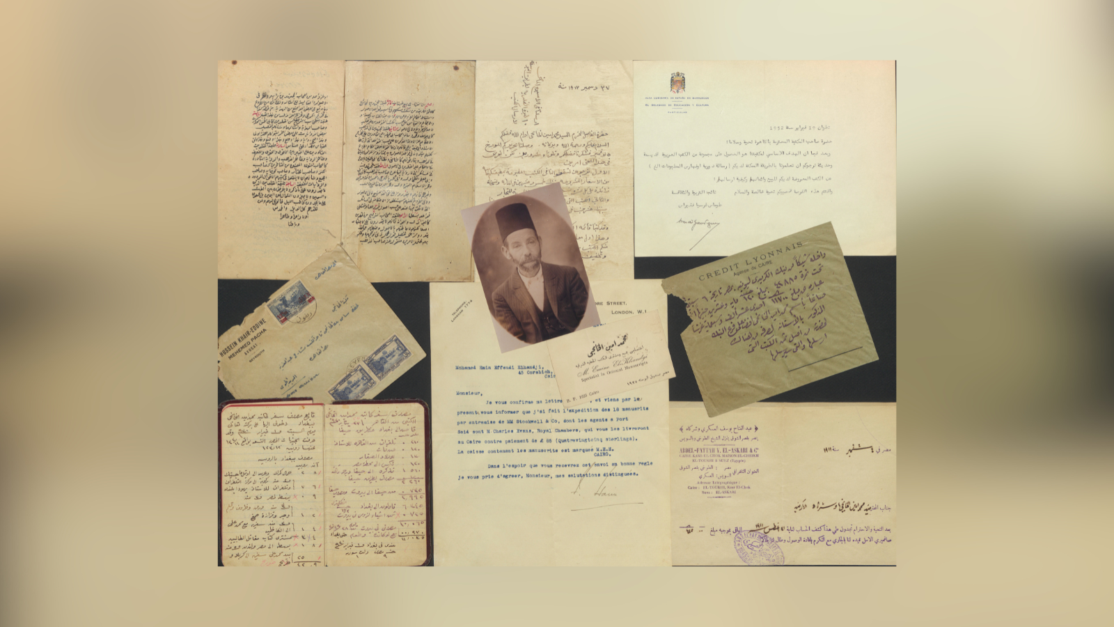 Collage of Documents from the Archive