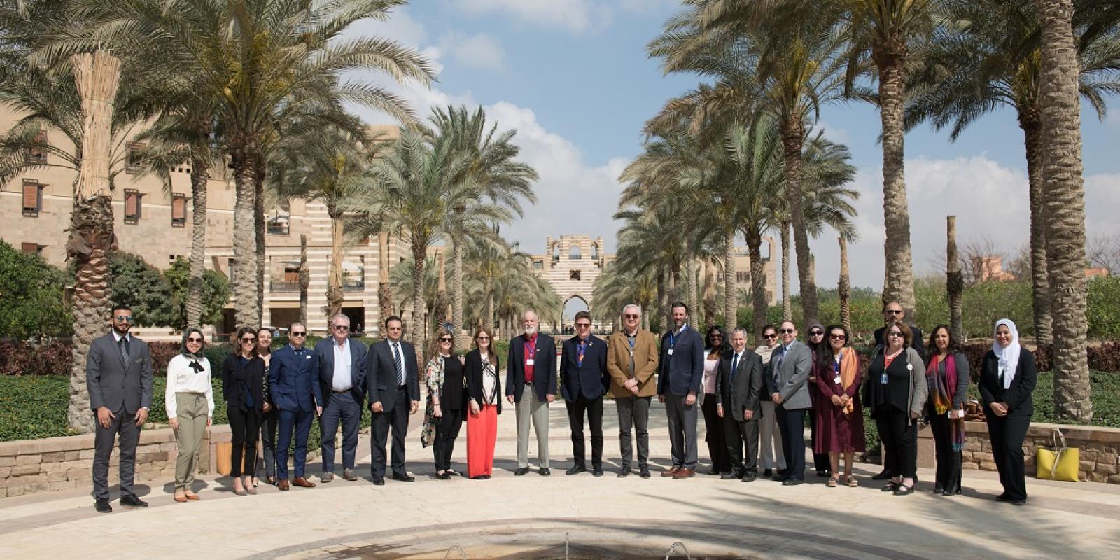 US delegation Visit at AUC