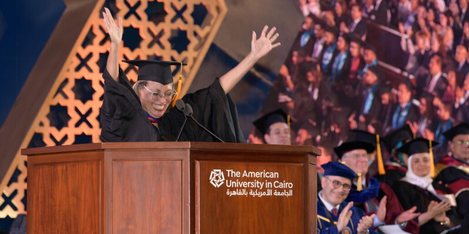 Eve Troutt Powell at Commencement