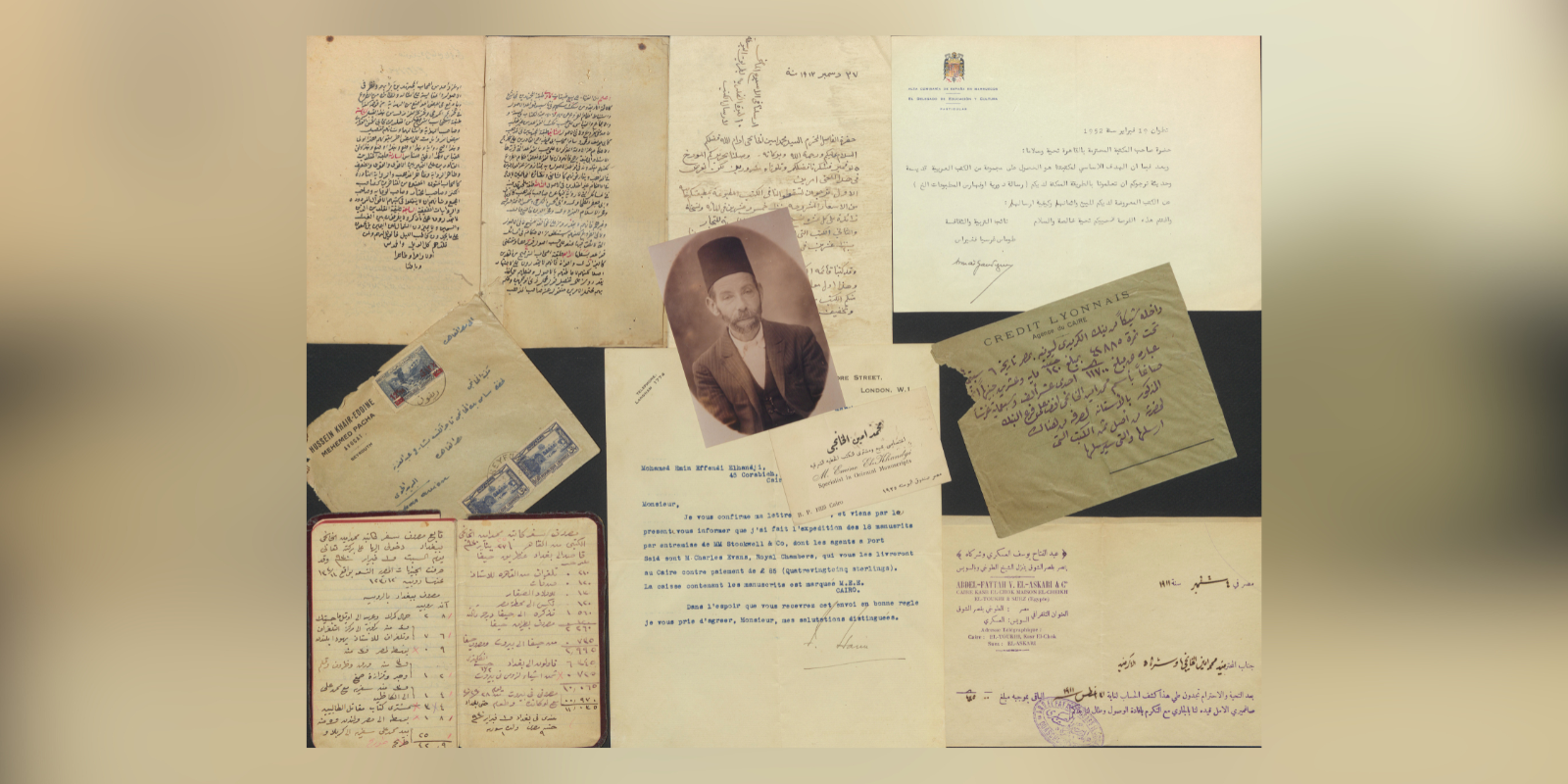 Collage of Documents from the Archive