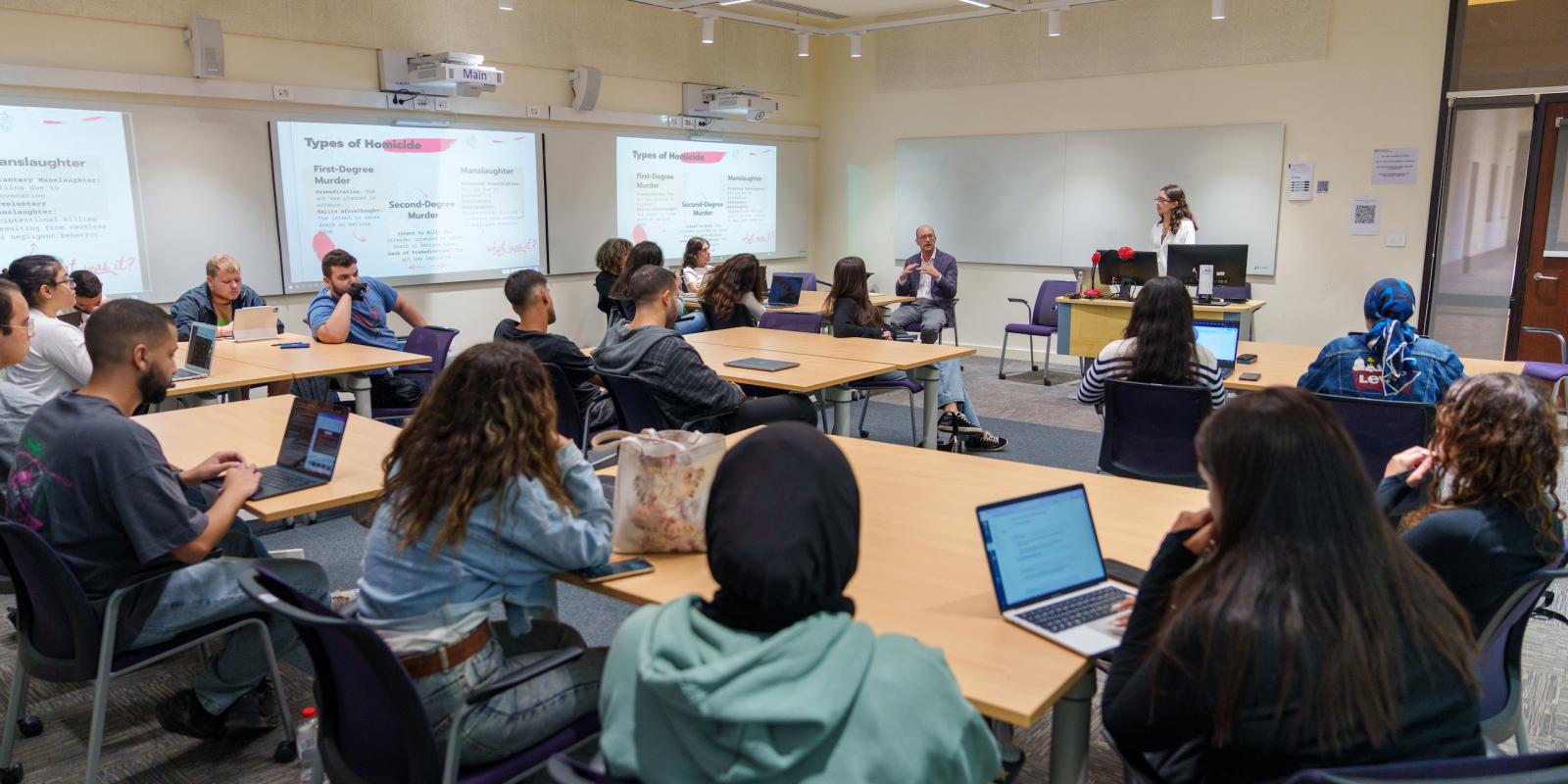 A group of students in a class