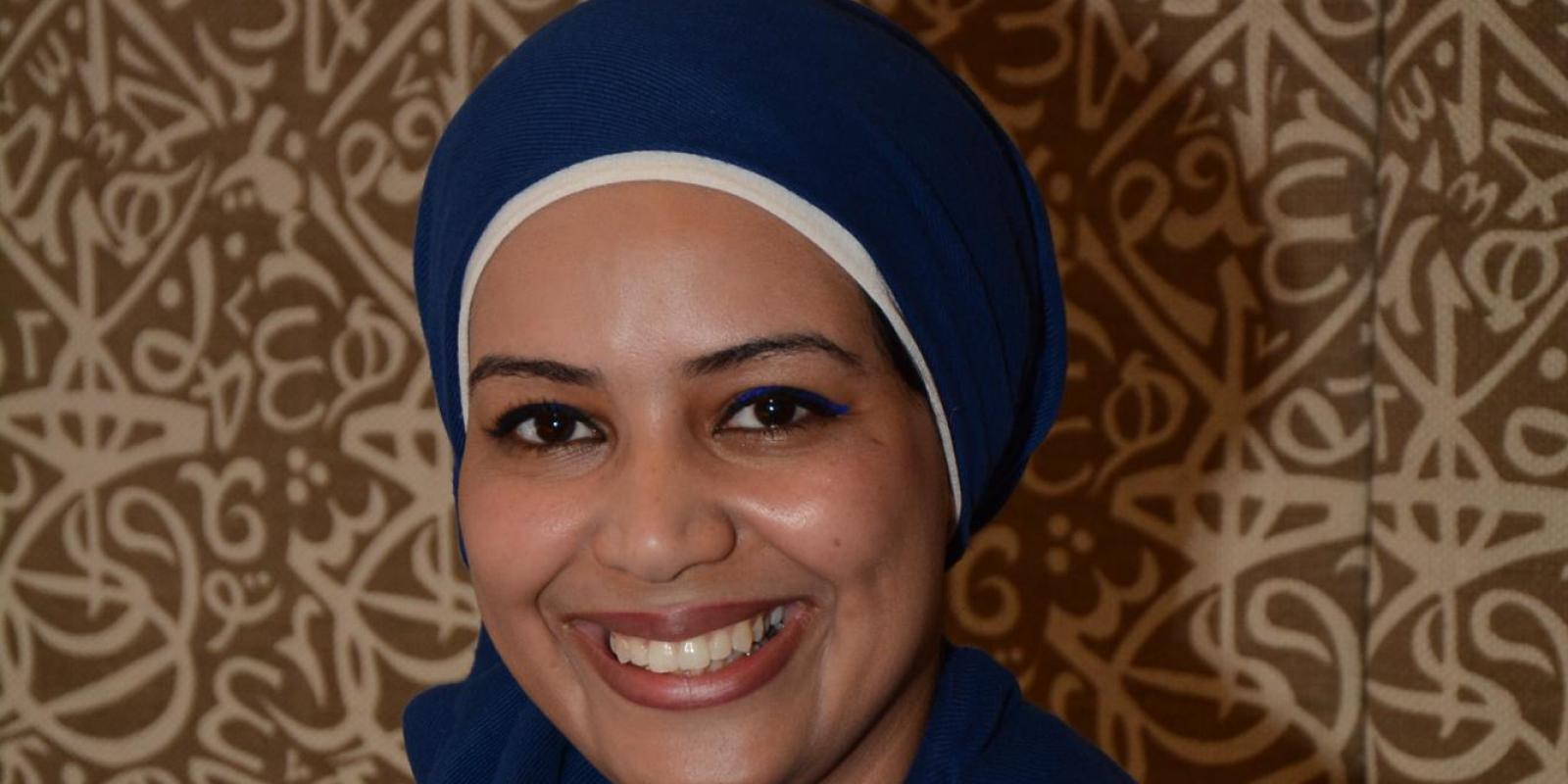 Master's student Eman Motawi is double majoring in community psychology and sustainable development at AUC