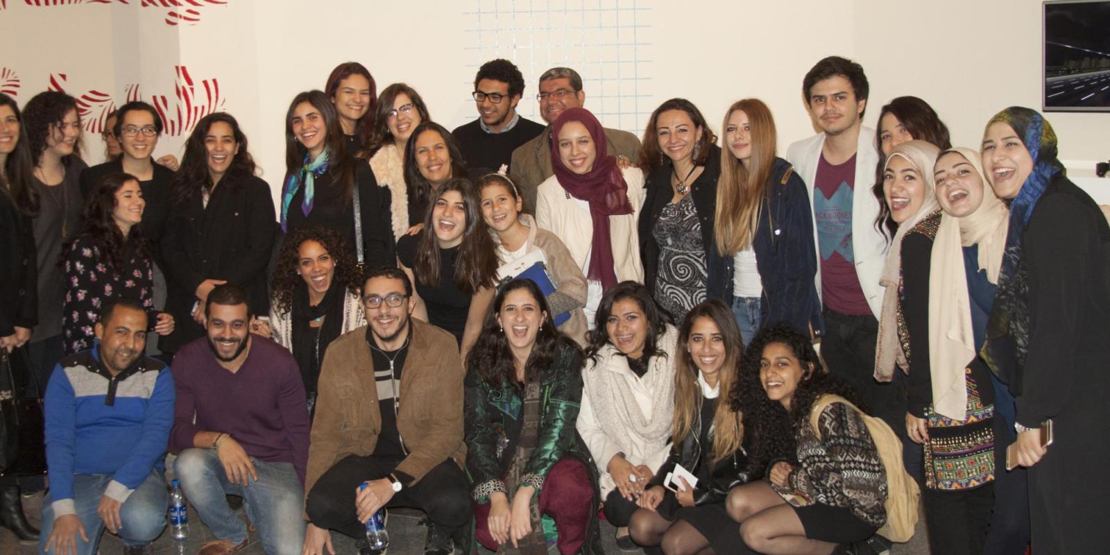 AUC’s first class of graphic design students  