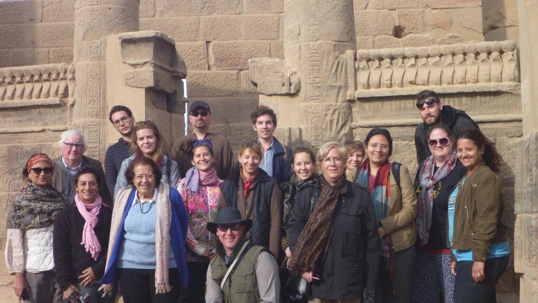 AUC Egyptology Unit at the Isis temple at Philæ