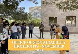 Students standing on campus