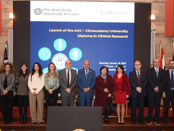 Group photo of AUC and ClinGroup Leaders at the MOU signing ceremony 